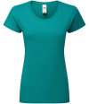 SS720 614240 Fruit of the Loom Ladies Iconic 195 T-Shirt Ocean Teal colour image